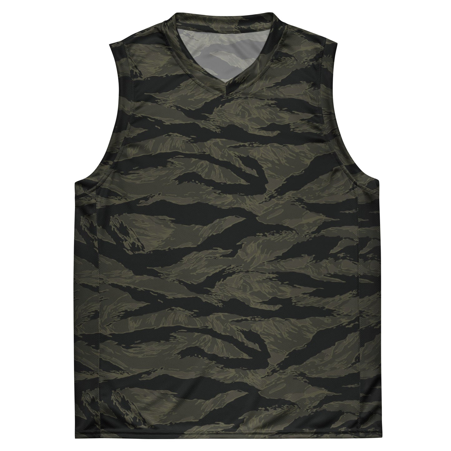 American Tiger Stripe Highland Triple Canopy CAMO Unisex Basketball Jersey