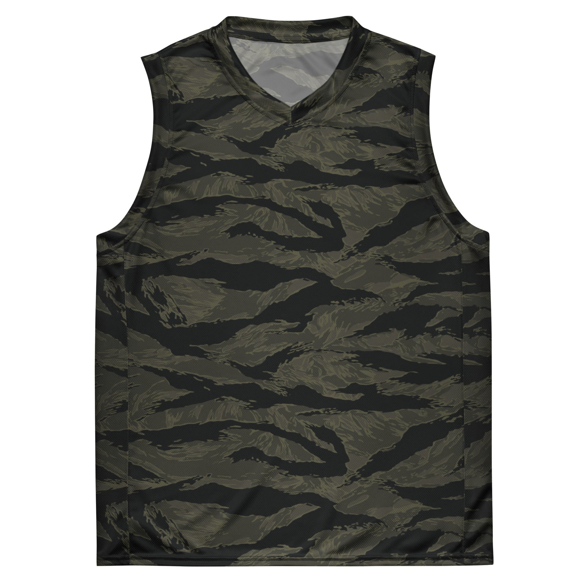 American Tiger Stripe Highland Triple Canopy CAMO Unisex Basketball Jersey