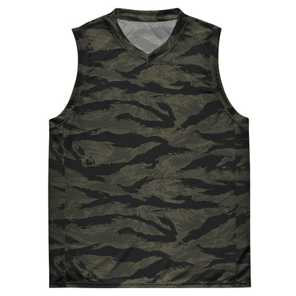 American Tiger Stripe Highland Triple Canopy CAMO Unisex Basketball Jersey