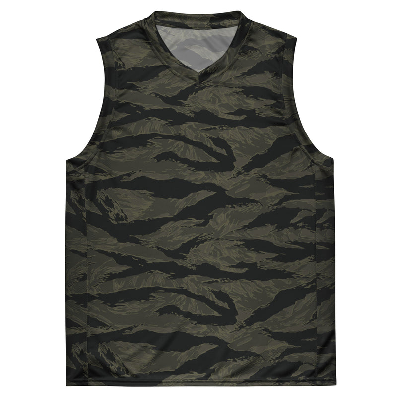 Tiger Stripe Highland Triple Canopy CAMO Unisex Basketball Jersey