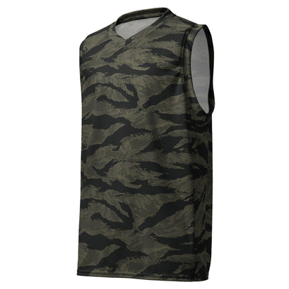 American Tiger Stripe Highland Triple Canopy CAMO Unisex Basketball Jersey