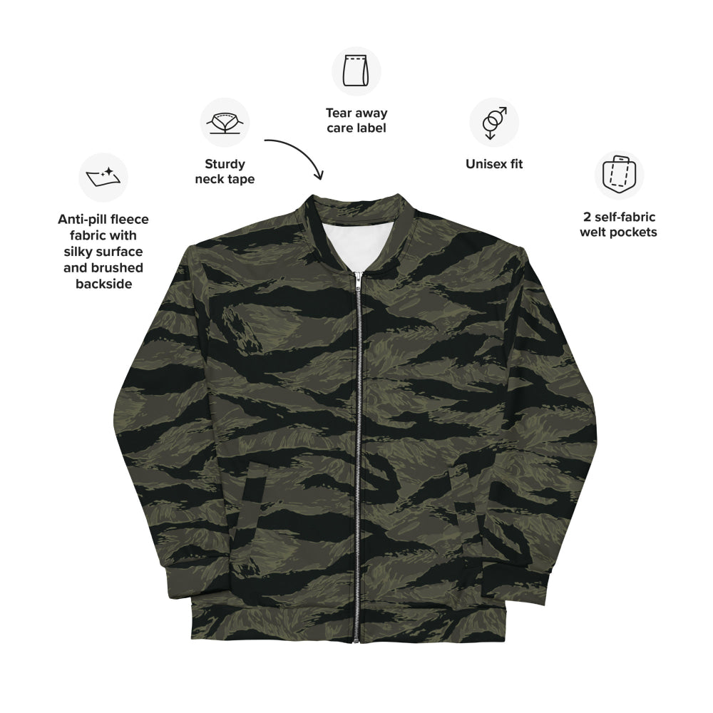 American Tiger Stripe Highland Triple Canopy CAMO Unisex Bomber Jacket