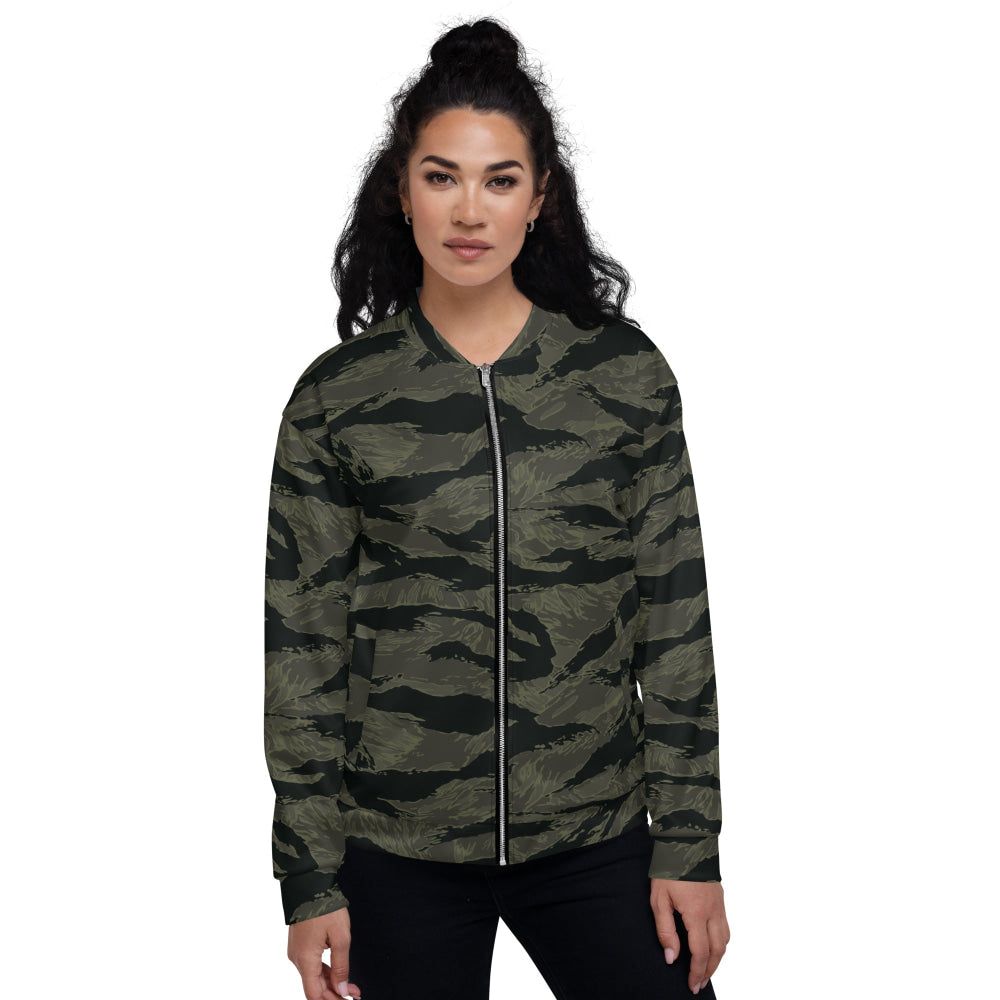 American Tiger Stripe Highland Triple Canopy CAMO Unisex Bomber Jacket