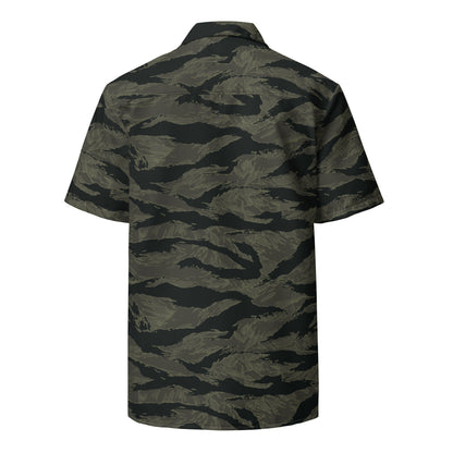 American Tiger Stripe Highland Triple Canopy CAMO Unisex button shirt - Button Shirt