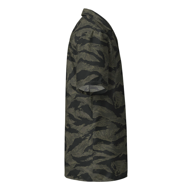 Tiger Stripe Highland Triple Canopy CAMO Unisex Short-Sleeve Button Shirt - Button-Up