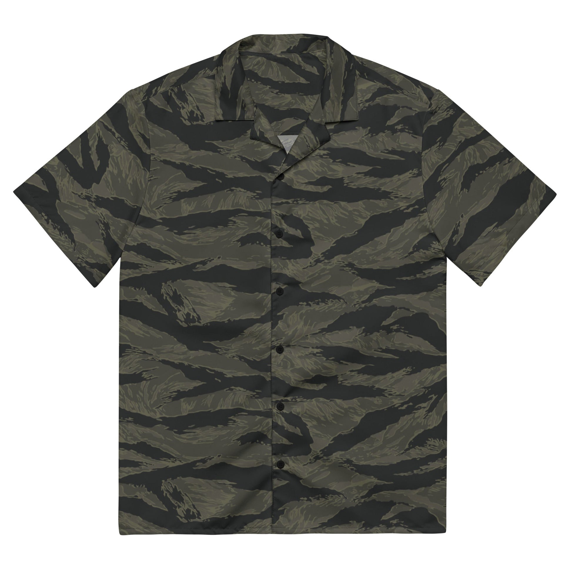 American Tiger Stripe Highland Triple Canopy CAMO Unisex button shirt - 2XS - Button Shirts