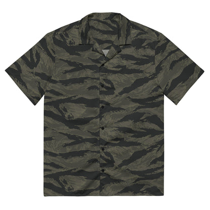 American Tiger Stripe Highland Triple Canopy CAMO Unisex button shirt - 2XS - Button Shirts