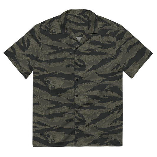 American Tiger Stripe Highland Triple Canopy CAMO Unisex button shirt - 2XS - Button Shirts