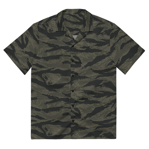 Tiger Stripe Highland Triple Canopy CAMO Unisex Short-Sleeve Button Shirt - 2XS - Button-Up