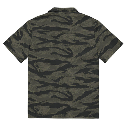 American Tiger Stripe Highland Triple Canopy CAMO Unisex button shirt - Button Shirts