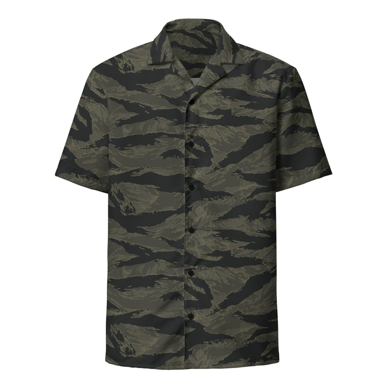 Tiger Stripe Highland Triple Canopy CAMO Unisex Short-Sleeve Button Shirt - Button-Up