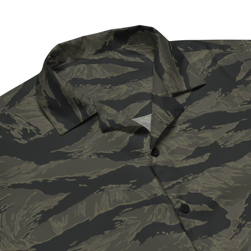 Tiger Stripe Highland Triple Canopy CAMO Unisex Short-Sleeve Button Shirt - Button-Up