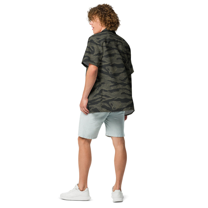 Tiger Stripe Highland Triple Canopy CAMO Unisex Short-Sleeve Button Shirt - Button-Up
