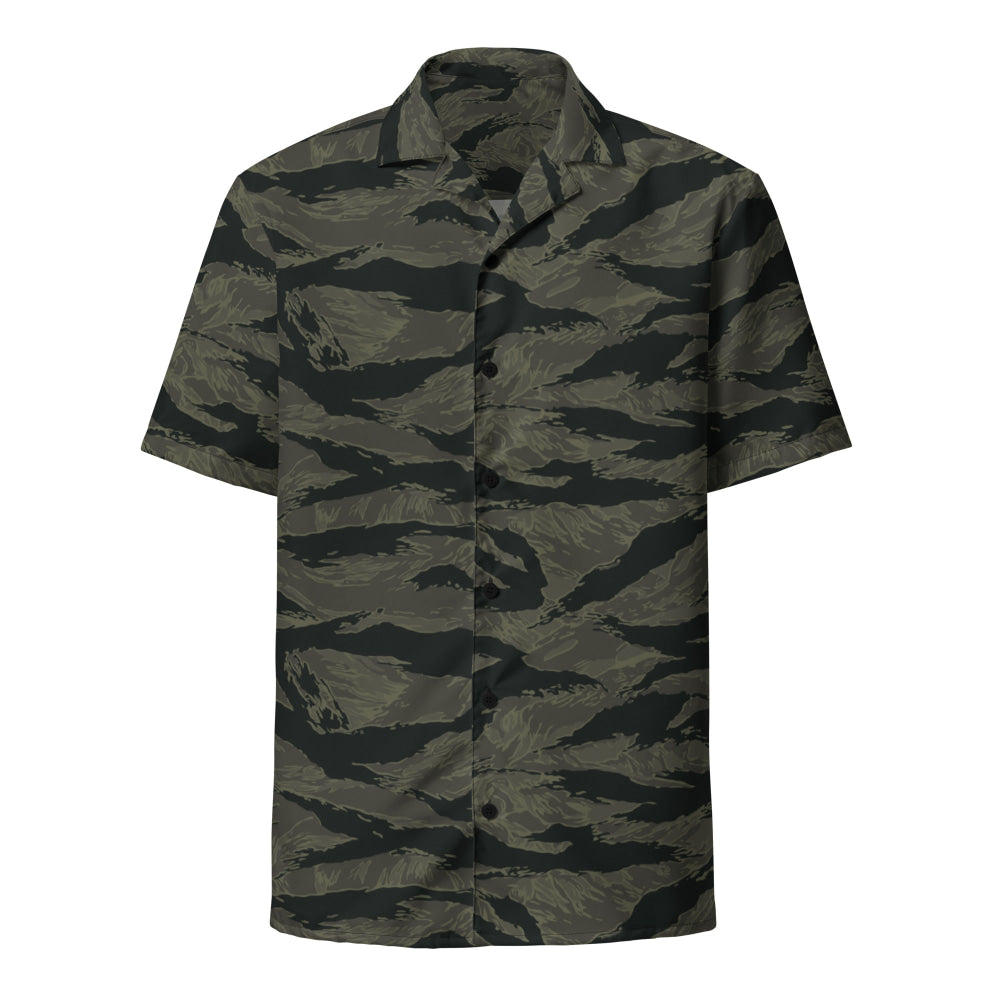 American Tiger Stripe Highland Triple Canopy CAMO Unisex button shirt - Button Shirt