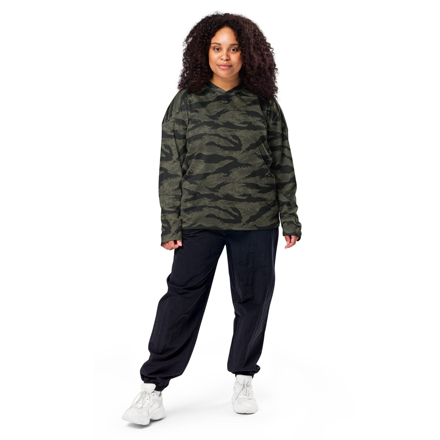 American Tiger Stripe Highland Triple Canopy CAMO Unisex Hockey Fan Jersey