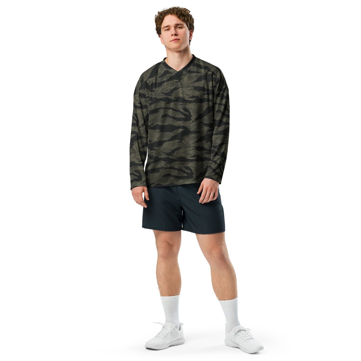 American Tiger Stripe Highland Triple Canopy CAMO Unisex Hockey Fan Jersey