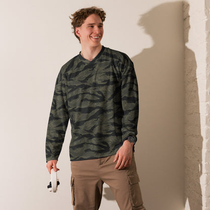 American Tiger Stripe Highland Triple Canopy CAMO Unisex Hockey Fan Jersey