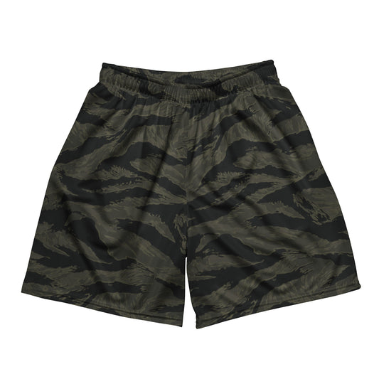 American Tiger Stripe Highland Triple Canopy CAMO Unisex Mesh Shorts - 2XS