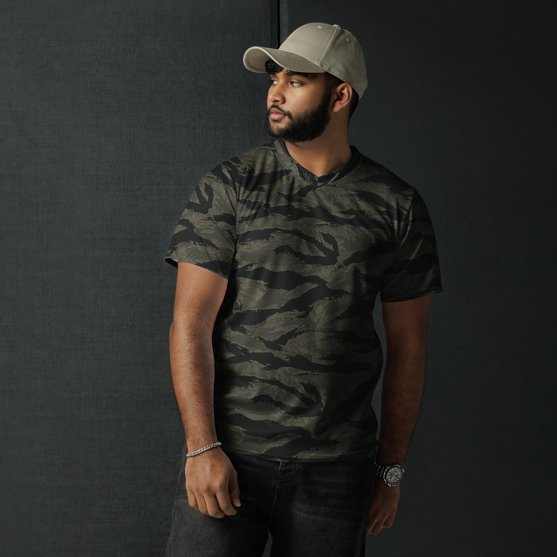 American Tiger Stripe Highland Triple Canopy CAMO Unisex Sports Jersey