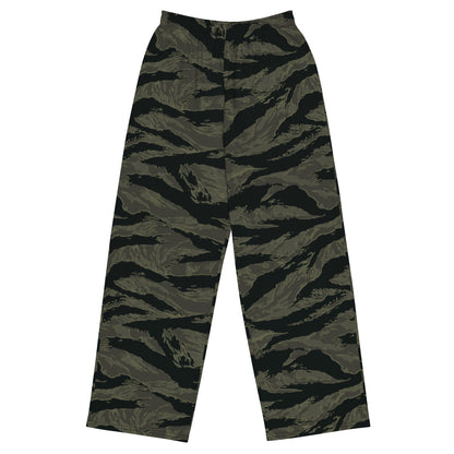 American Tiger Stripe Highland Triple Canopy CAMO unisex wide-leg pants - 2XS - Unisex Wide-Leg Pants