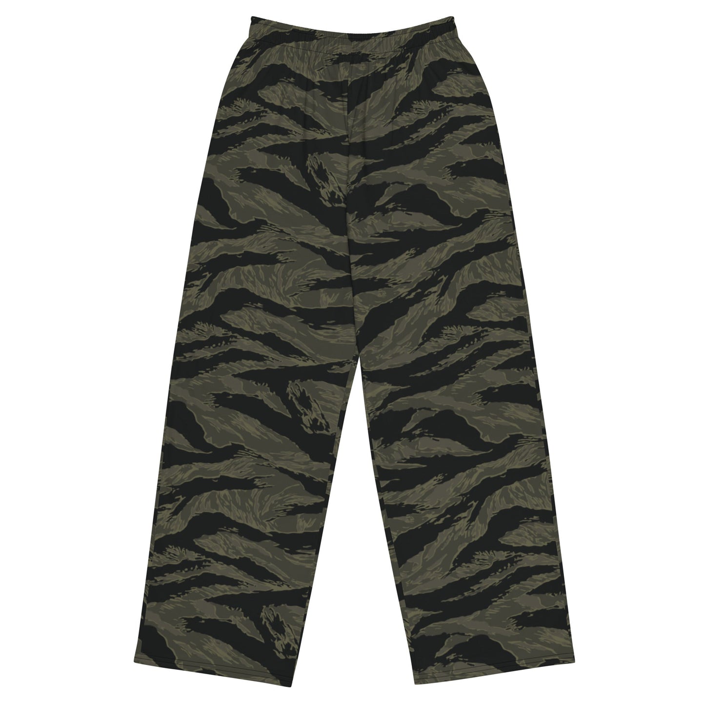 American Tiger Stripe Highland Triple Canopy CAMO Unisex Wide-Leg Leisure Pants - 2XS