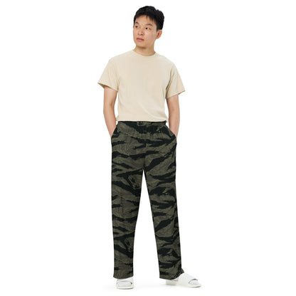 American Tiger Stripe Highland Triple Canopy CAMO unisex wide-leg pants - Unisex Wide-Leg Pants