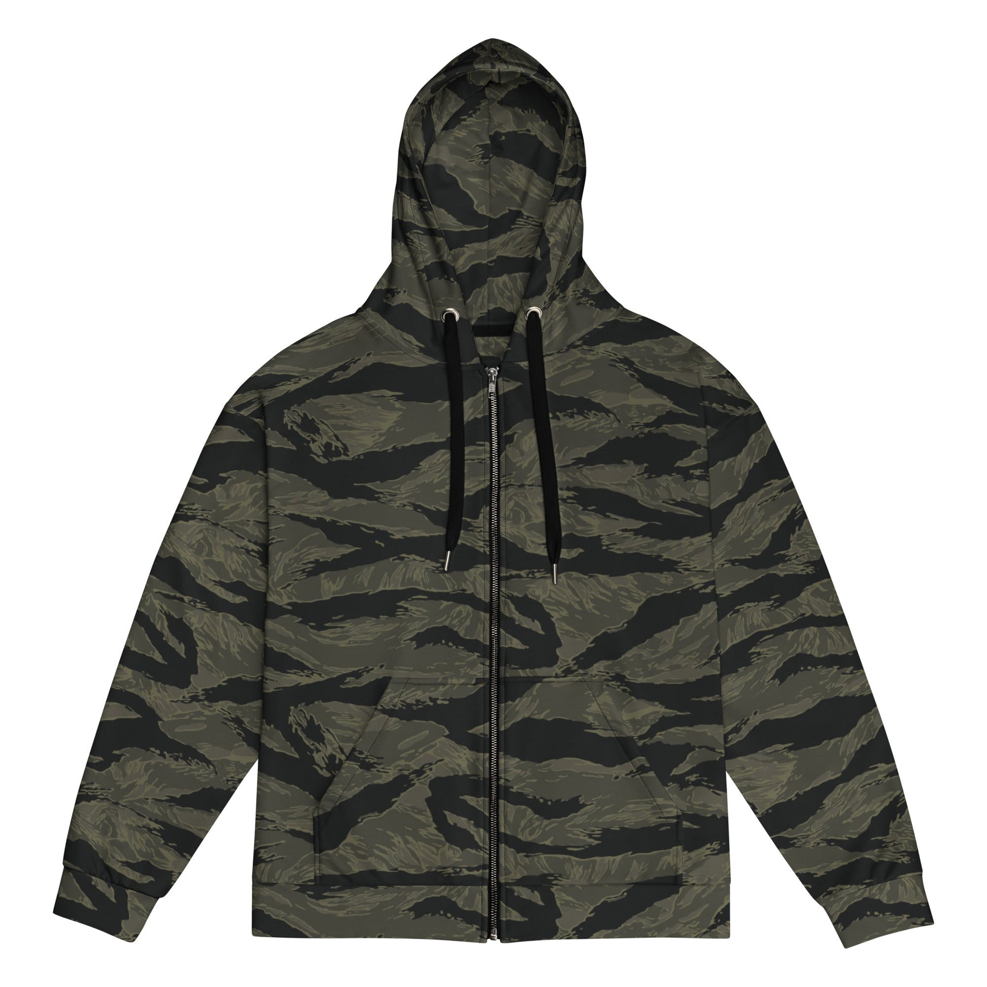 American Tiger Stripe Highland Triple Canopy CAMO Unisex Zip Hoodie - 2XS