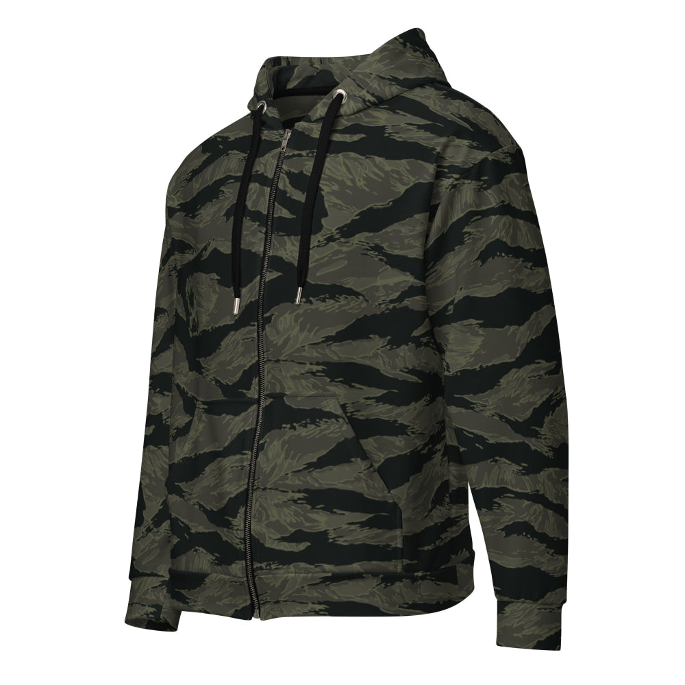 American Tiger Stripe Highland Triple Canopy CAMO Unisex zip hoodie - 2XS - Zip Hoodie