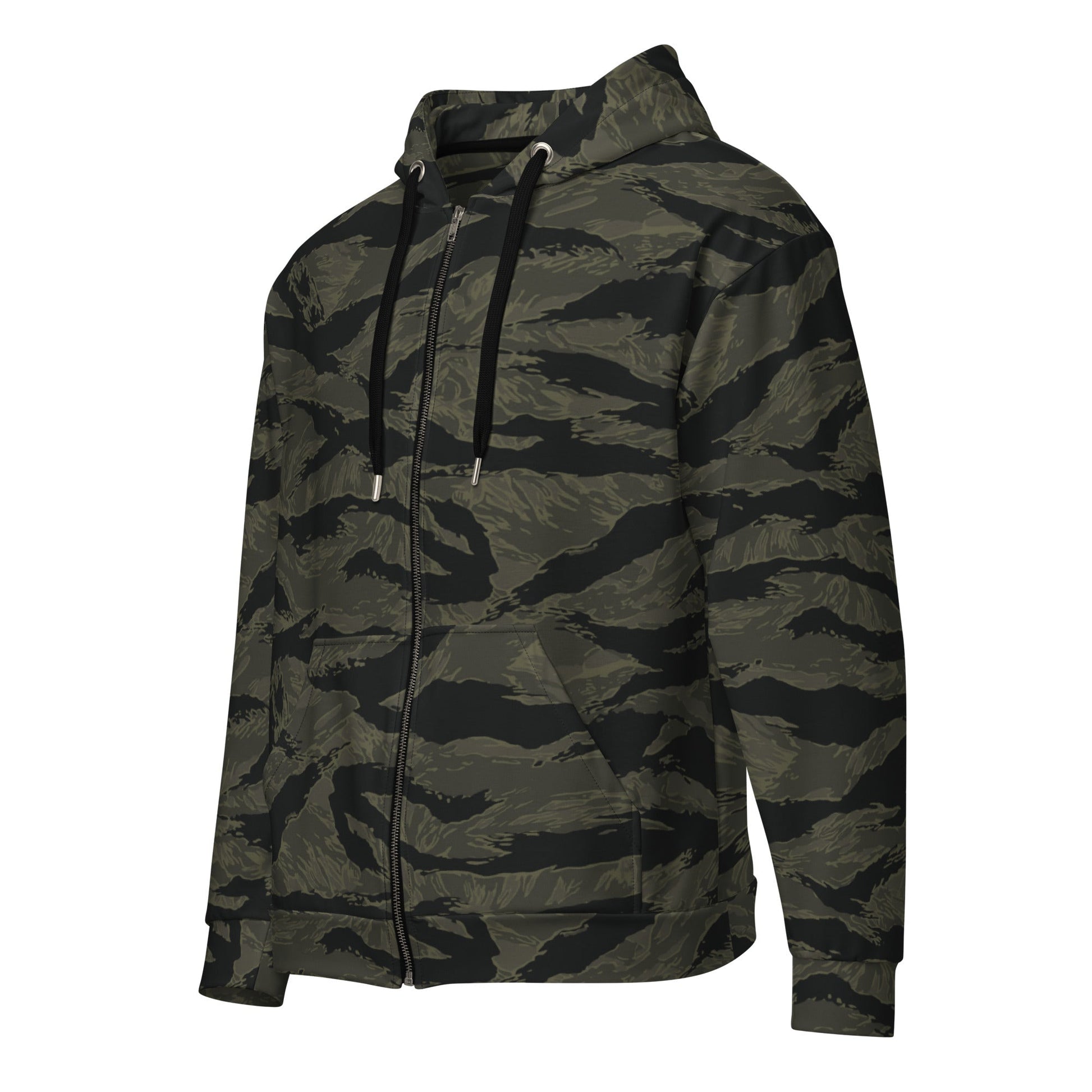 American Tiger Stripe Highland Triple Canopy CAMO Unisex Zip Hoodie