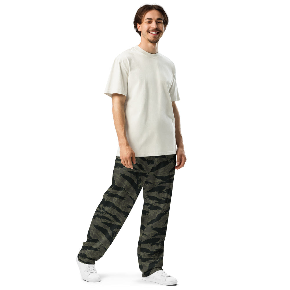 American Tiger Stripe Highland Triple Canopy CAMO Wide-leg joggers - Unisex Joggers