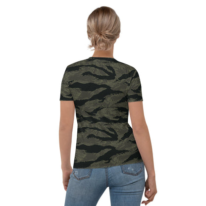 American Tiger Stripe Highland Triple Canopy CAMO Women’s T-shirt - Womens T-Shirt