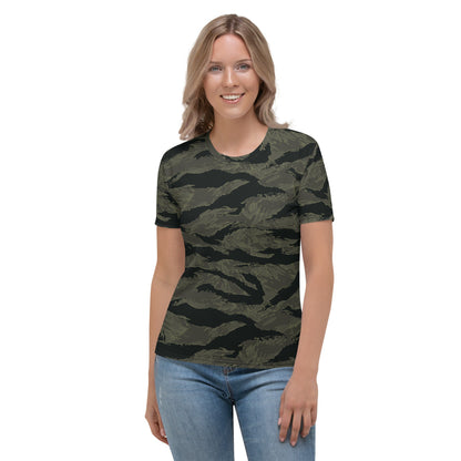 American Tiger Stripe Highland Triple Canopy CAMO Women’s T-shirt - XS - Womens T-Shirt