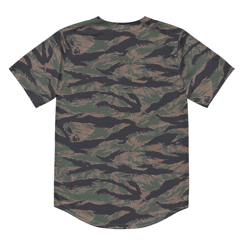 Tiger Stripe Woodland CAMO Unisex Baseball Jersey