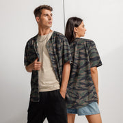 Tiger Stripe Woodland CAMO Unisex Baseball Jersey - 2XS