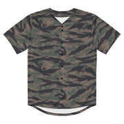 Tiger Stripe Woodland CAMO Unisex Baseball Jersey