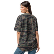 Tiger Stripe Woodland CAMO Unisex Baseball Jersey