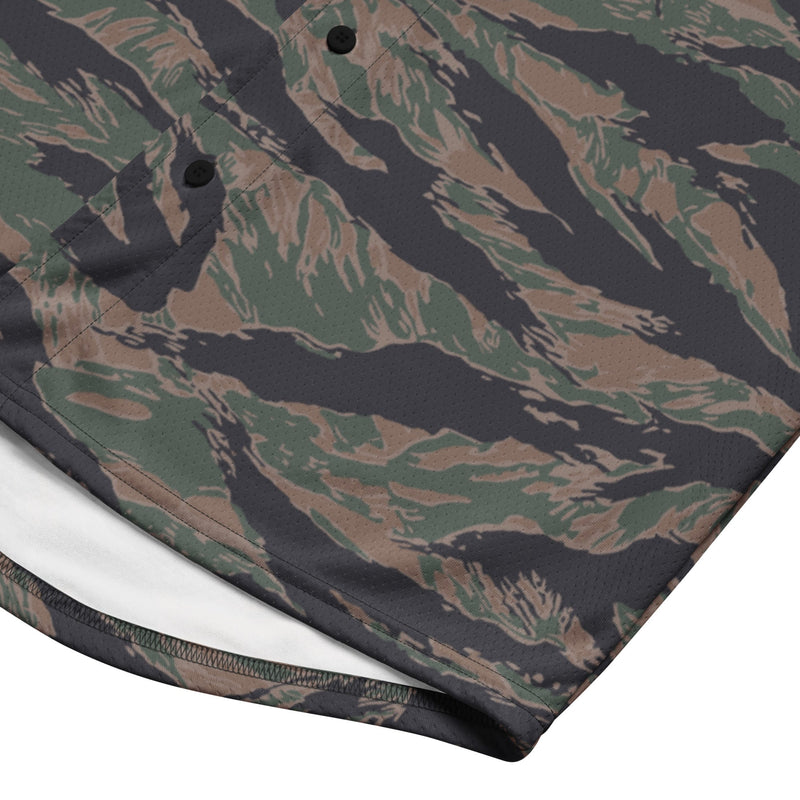 Tiger Stripe Woodland CAMO Unisex Baseball Jersey