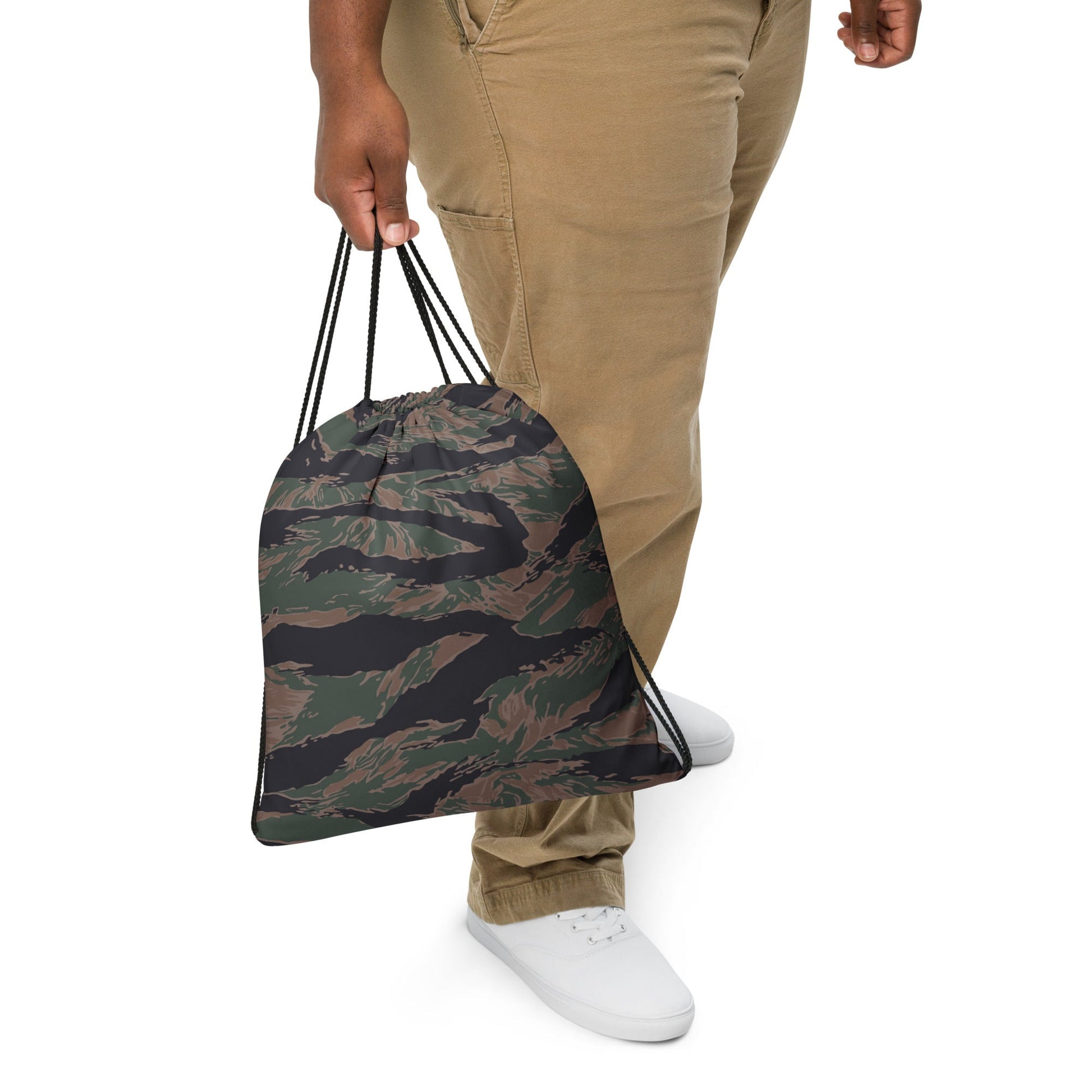 American Tiger Stripe MARPAT Woodland CAMO Drawstring Bag - Bags