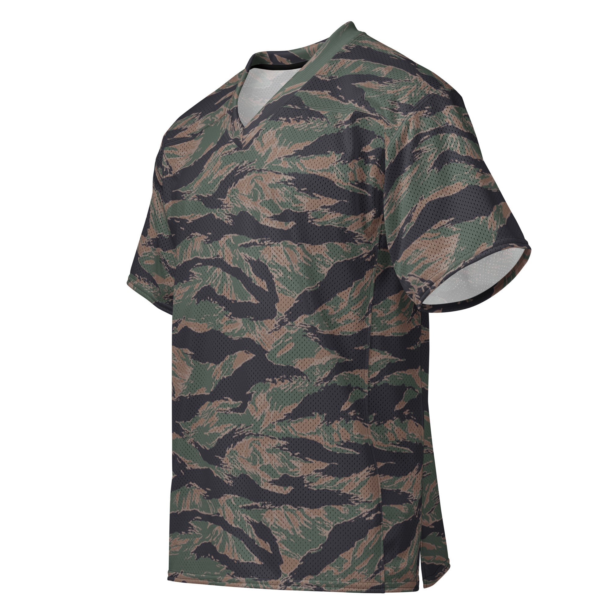 トップス WOODBLOCK MESH FOOTBALL SHIRT TIGER CAMO CAMO HQ - American Tiger Stripe MARPAT Woodland CAMO Unisex