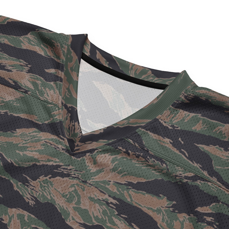 Tiger Stripe Woodland CAMO Unisex Football Jersey - American