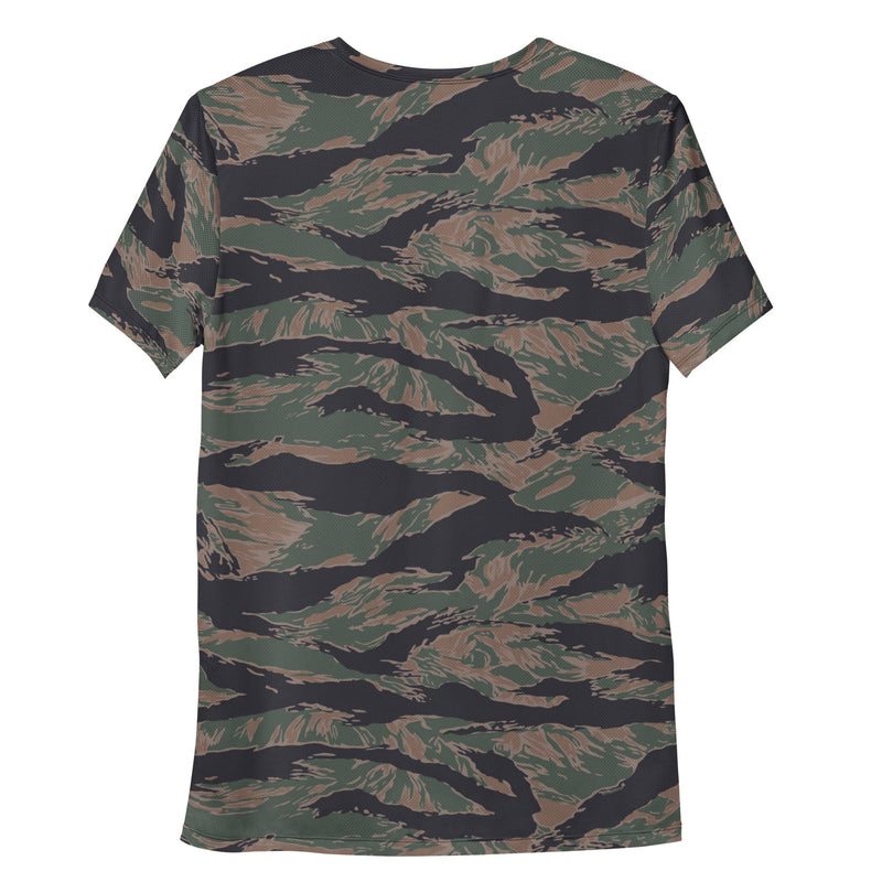 Tiger Stripe Woodland CAMO Mens Athletic T-Shirt - Shirt