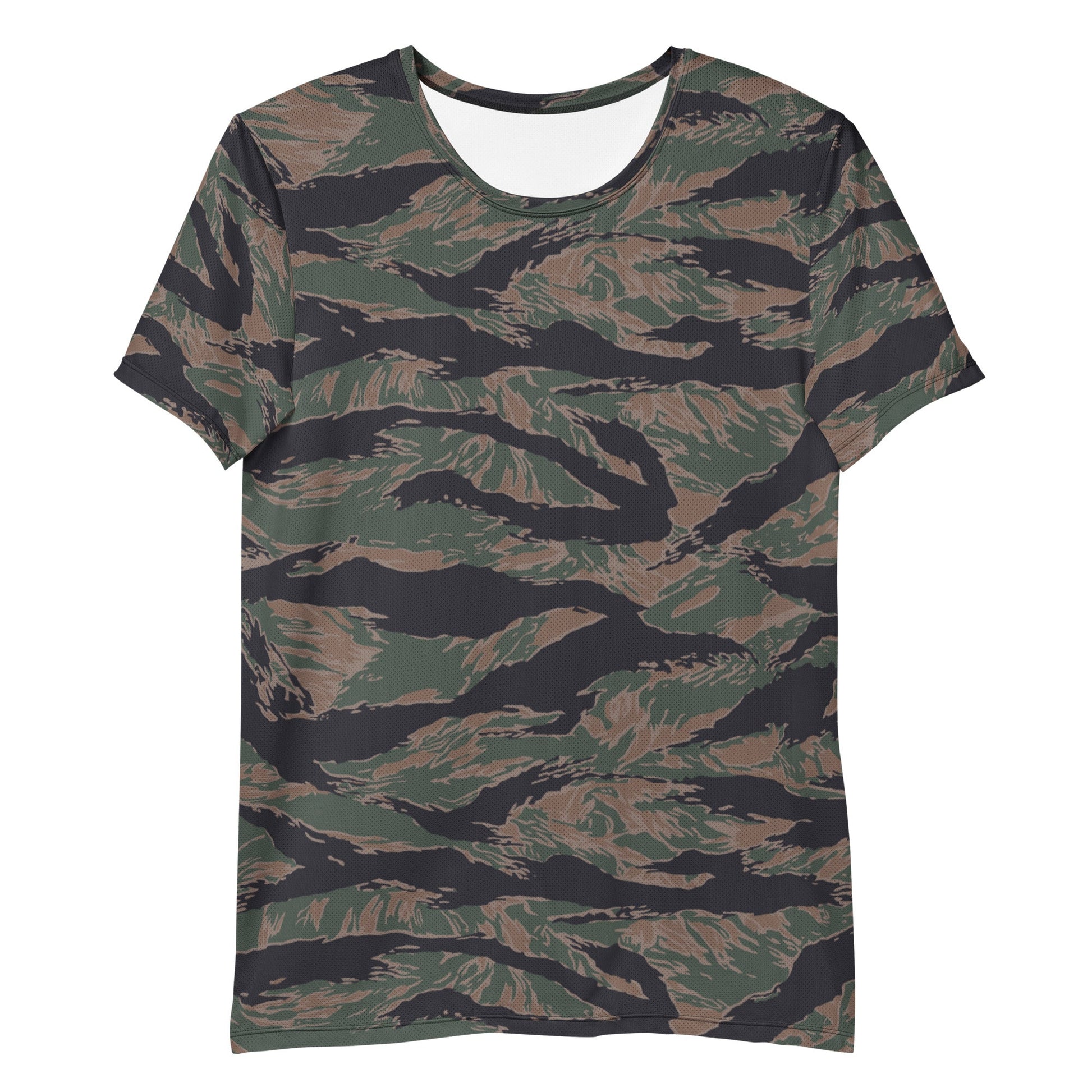 American Tiger Stripe MARPAT Woodland CAMO Mens Athletic T-shirt - T-Shirts