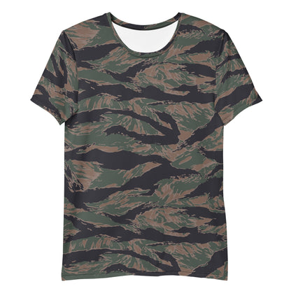 American Tiger Stripe MARPAT Woodland CAMO Mens Athletic T-shirt - T-Shirts