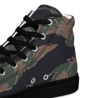 American Tiger Stripe MARPAT Woodland CAMO Mens High-Top Canvas Shoes