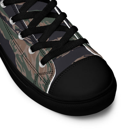 American Tiger Stripe MARPAT Woodland CAMO Mens High-Top Canvas Shoes