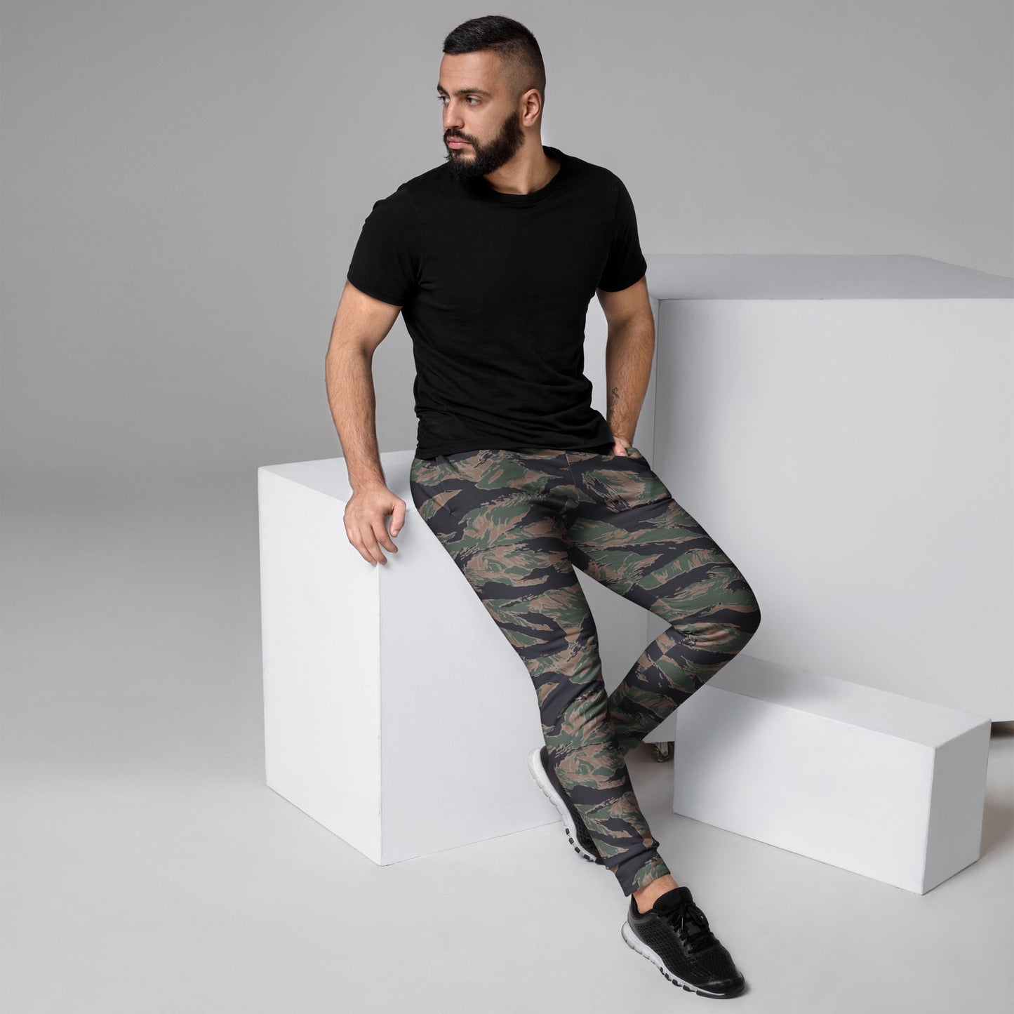 American Tiger Stripe MARPAT Woodland CAMO Mens Joggers - XS