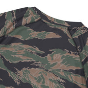 Tiger Stripe Woodland CAMO Mens Short-Sleeve Rash Guard - SS