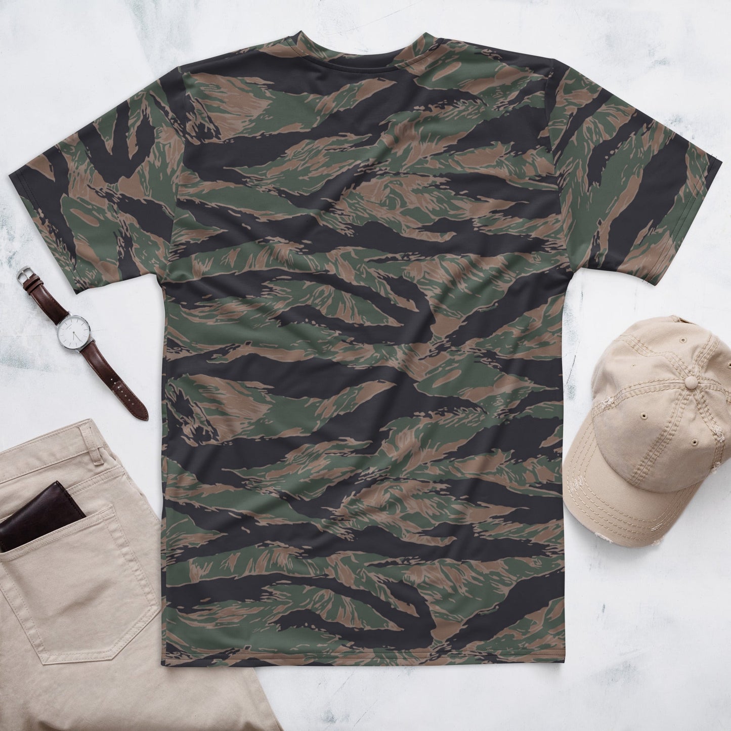 American Tiger Stripe MARPAT Woodland CAMO Mens t-shirt - T-Shirts