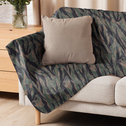 American Tiger Stripe MARPAT Woodland CAMO Sherpa Blanket