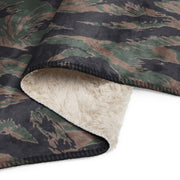 Tiger Stripe Woodland CAMO Sherpa Blanket